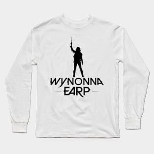 Wynonna Earp Silhouette  - Black Long Sleeve T-Shirt